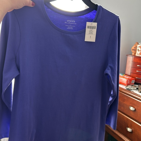 Chico’s the ultimate tea three-quarter sleeves - Picture 6 of 6